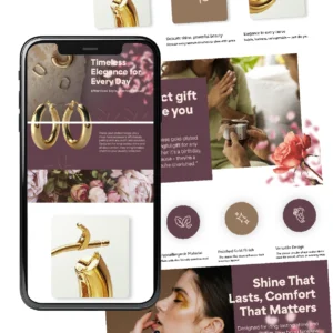Jewelry | A+ Content Basic | Golden Whisper