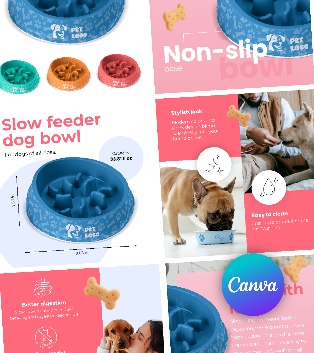Pet Supplies | Image Listing Gallery | Paw & Care - Canva